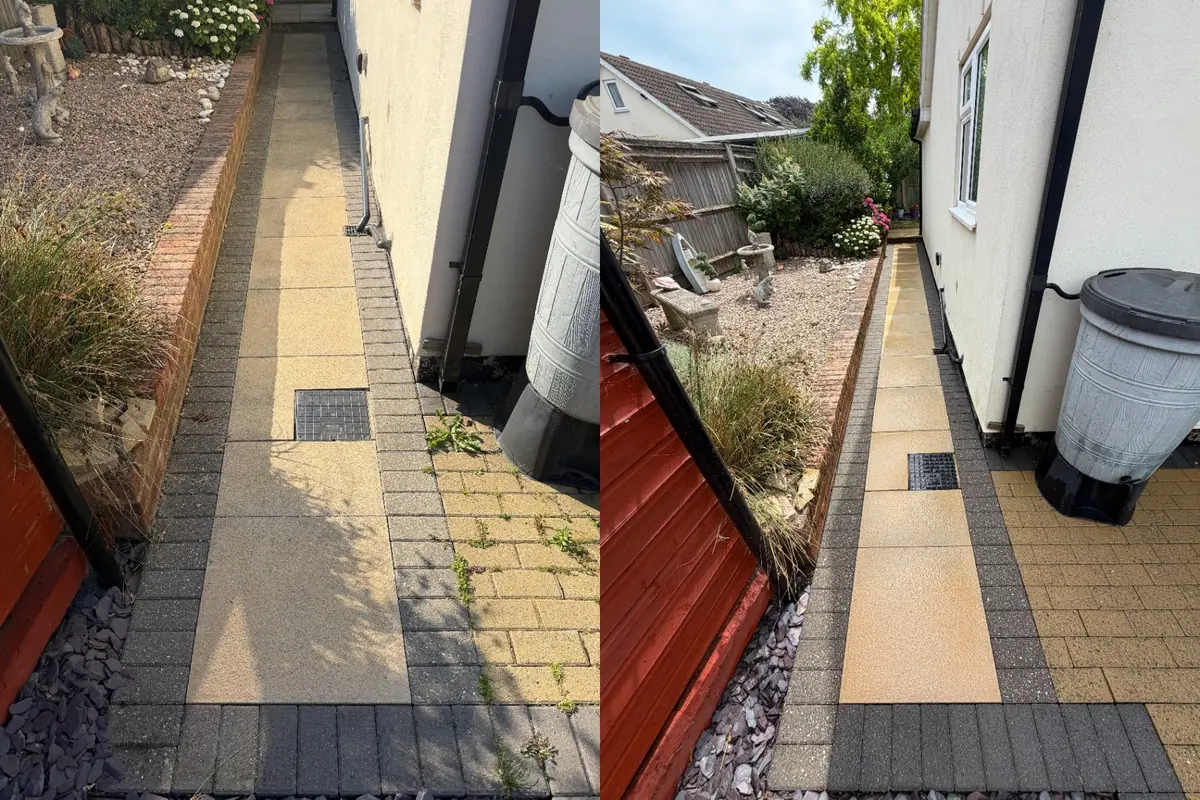Paved side alley