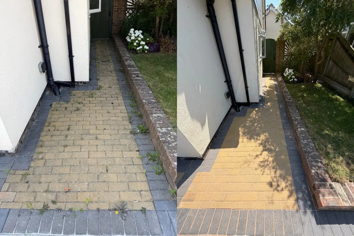 Brick path